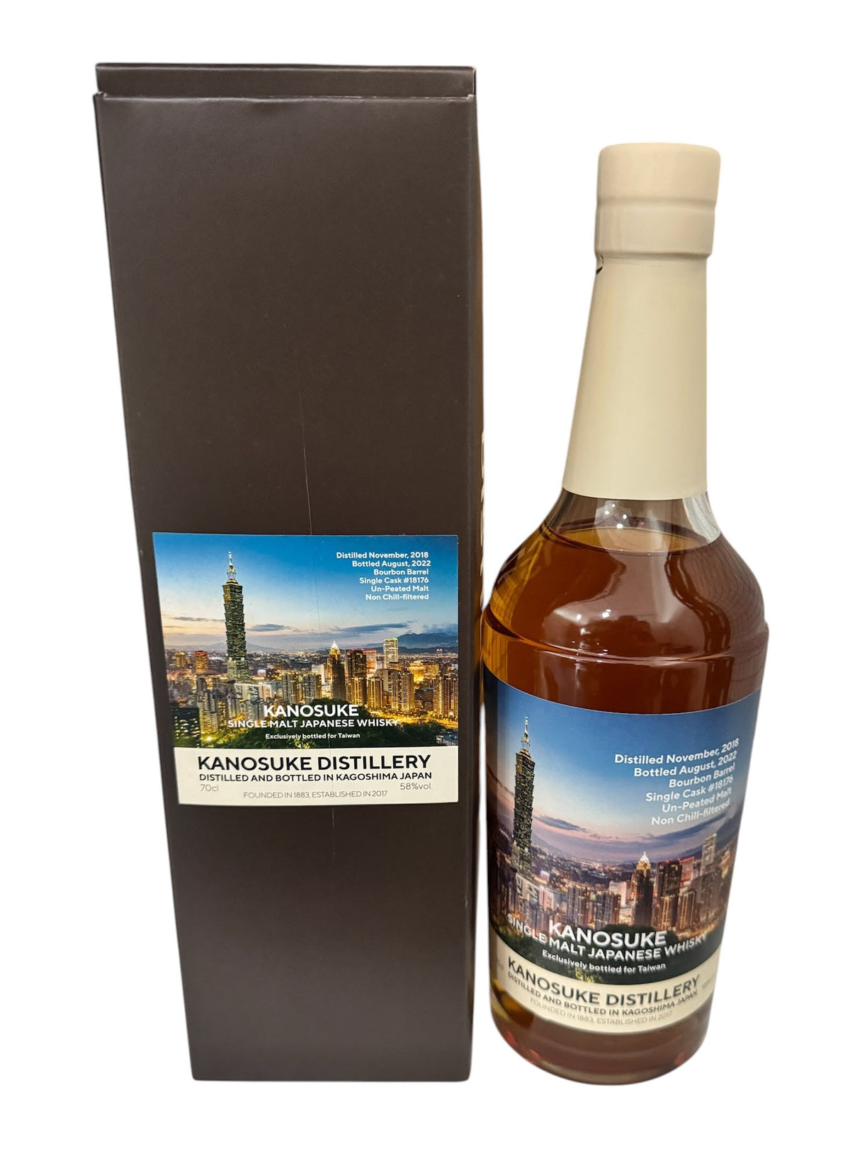 Kanosuke 2018 #18176 Single Cask Japanese Whisky 58% ABV, 700ml