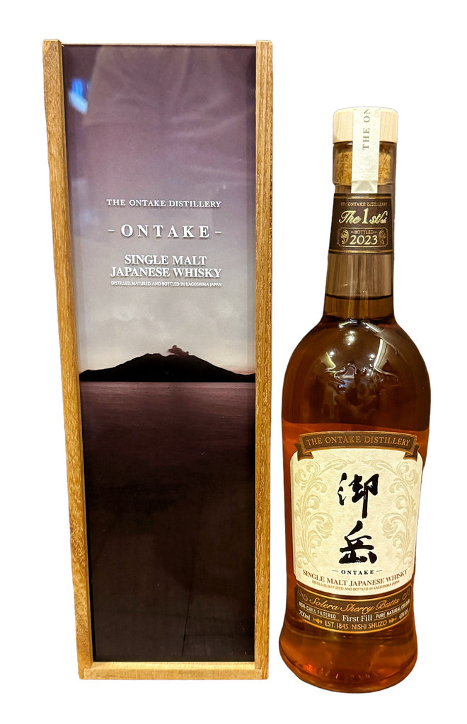 ONTAKE SINGLE MALT JAPANESE WHISKY 木箱入り Ontake Single Malt Japanese Whisky 43% ABV, 700ml – Rare