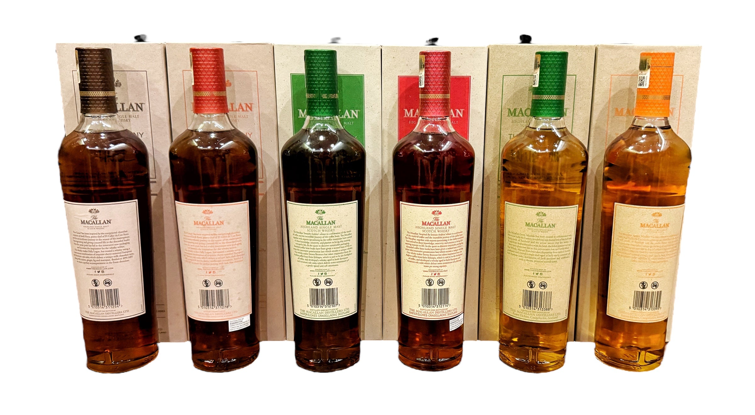 Macallan 'The Harmony Collection' - Cacao/Arabica/Meadow 6 Bottles Set