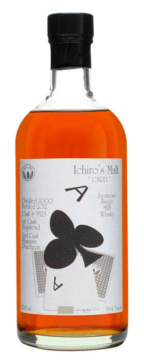 HANYU 2000  Ace Of Clubs Mizunara Cask Japanese Whisky 700ml / 59.4%