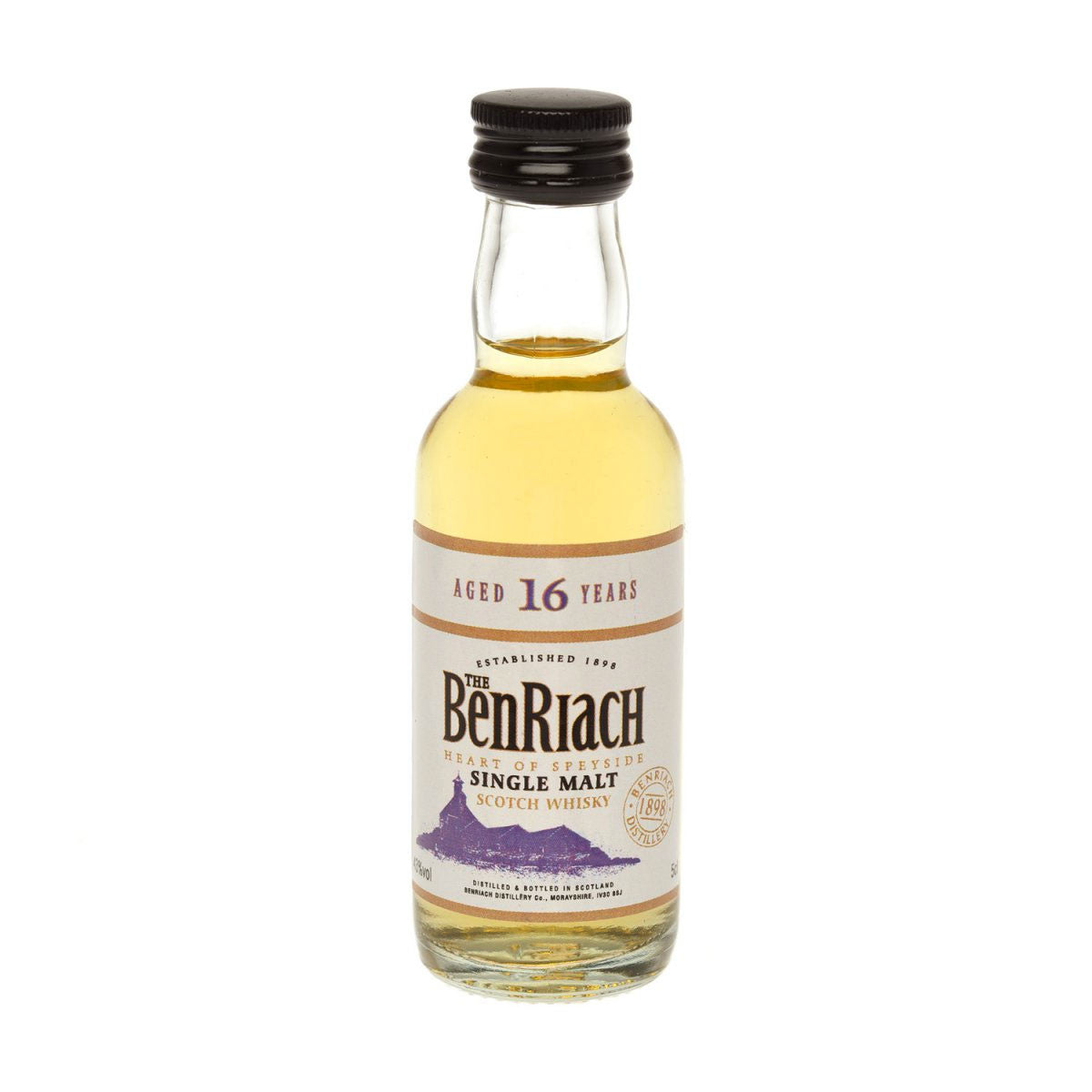 MINIATURE BENRIACH 16 years (Best Speyside Single Malt at the 2015 World Whiskies Awards) (50ml, 43%)