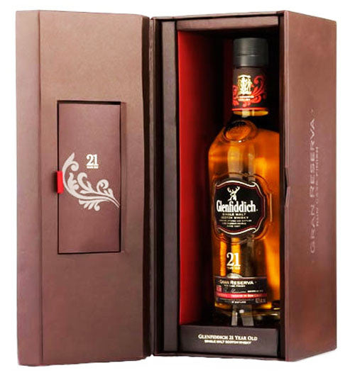 Glenfiddich Gran Reserva Caribbean Rum Cask Finish 21 Year Old Single Malt Scotch Whisky (International Spirits Challenge Awards 2015- BEST SCOTCH WHISKY) (700ml, 43.2%)