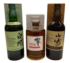 Yamazaki, Hakushu & Hibiki Blossom 2021 Limited Edition Whiskies 3 Bottle Set 43%, 48% ABV, 700ml