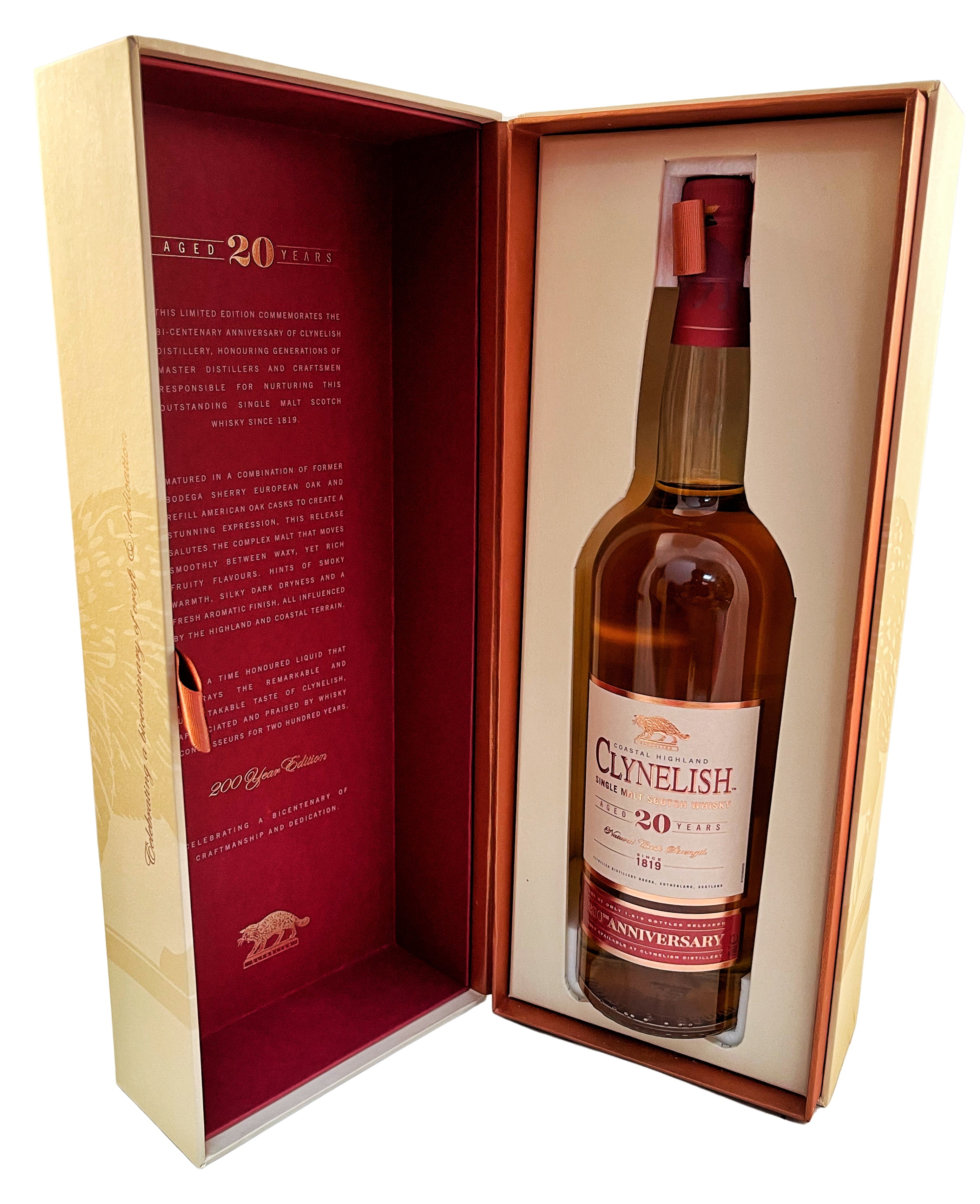 Clynelish 20 yr - 200th Anniversary Distillery Exclusive Single Malt Whisky 57.3% ABV, 700ml