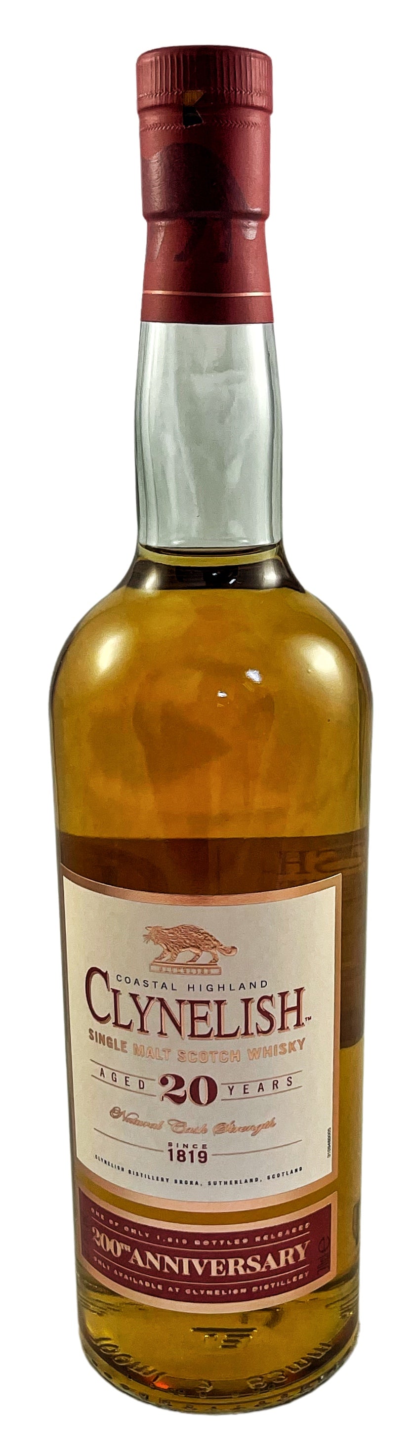 Clynelish 20 yr - 200th Anniversary Distillery Exclusive Single Malt Whisky 57.3% ABV, 700ml