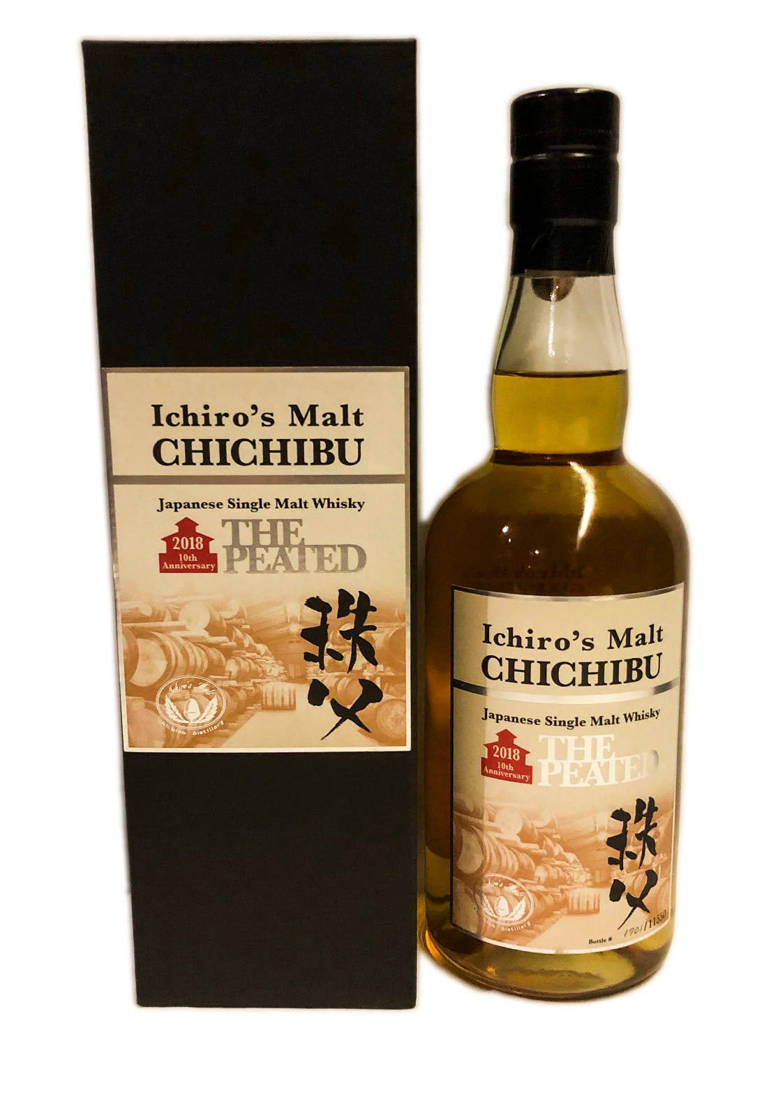 Ichiro's Malt Chichibu The Peated 2018 10th Annivesary Japanese Single Malt Whisky 700ml, 55.5% ABV