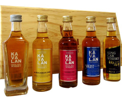 Kavalan Whisky Miniature Tasting Set 5x50ml (Includes 3 Award Winning bottles) Taiwan