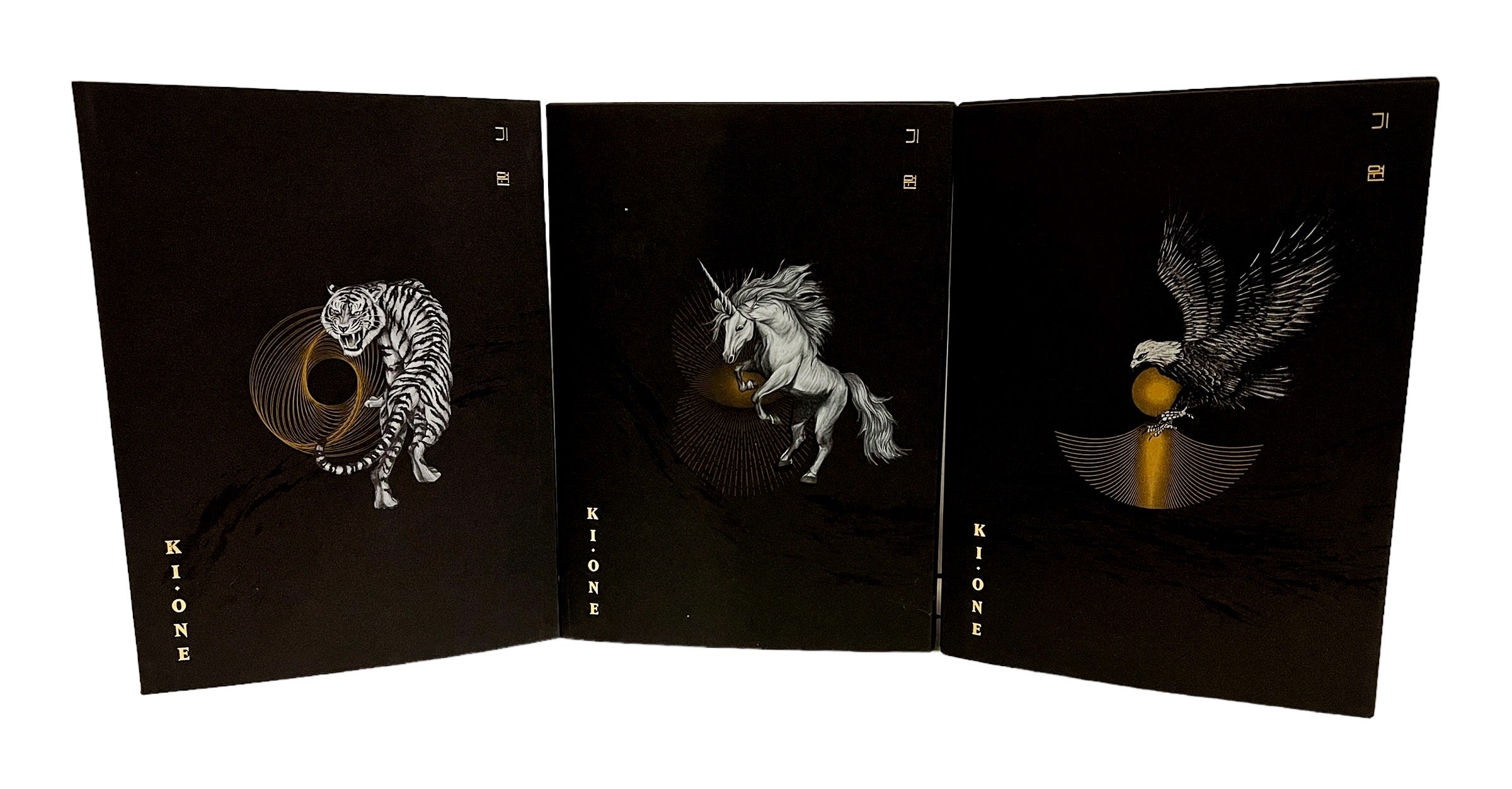 Ki One Limited Eds. Korean Single Malt Whisky Trilogy (Tiger/Unicorn/Eagle) Set