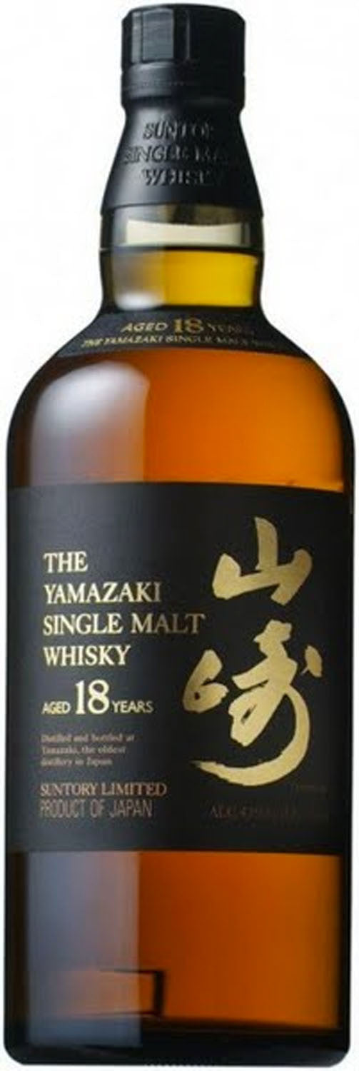 Yamazaki 18 Single Malt Japanese Whisky 43% ABV, 700ml