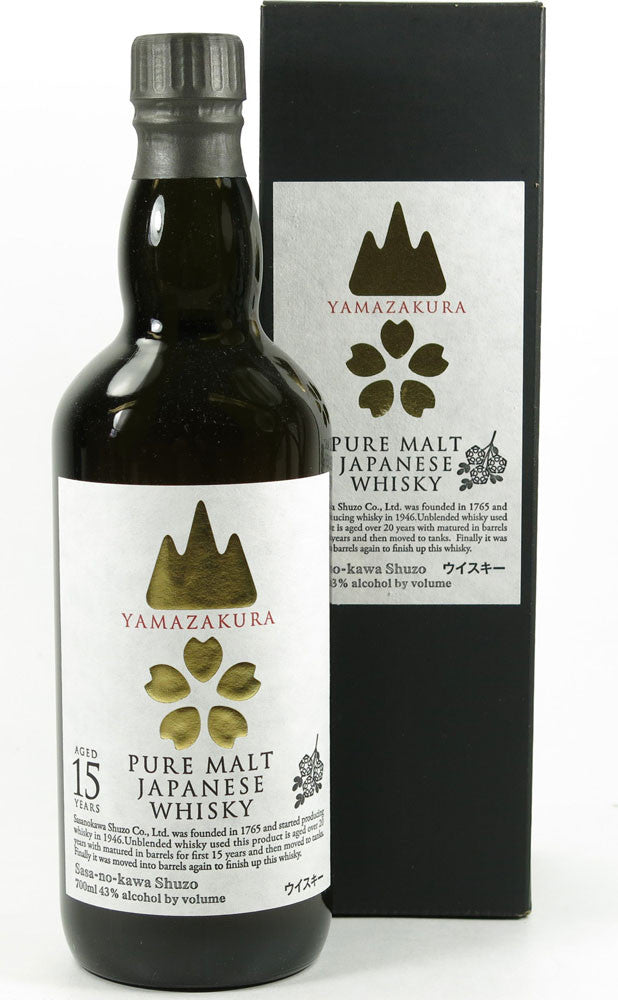 Yamazakura 15 Years Old Pure Malt Japanese Whisky 43% (NV)