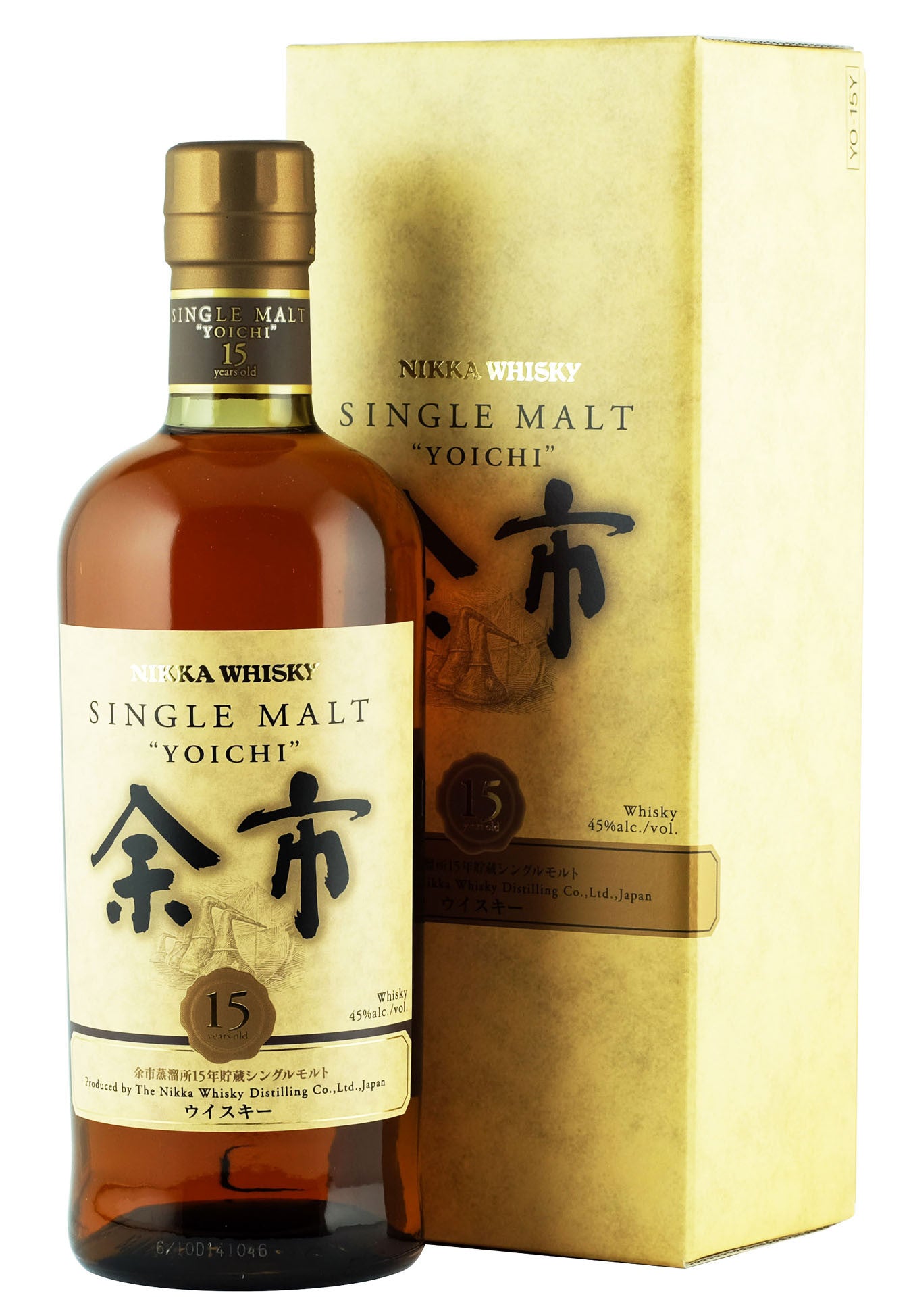 Yoichi 15 Single Malt Japanese Whisky, 700ml 45% ABV