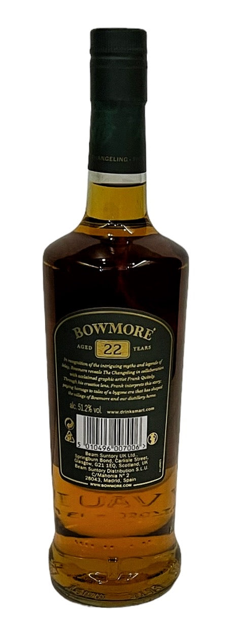 Bowmore 'The Changeling' Frank Quitely Series 33 & 22 years Whisky Set (48.7% 51.2% ABV), 700ml