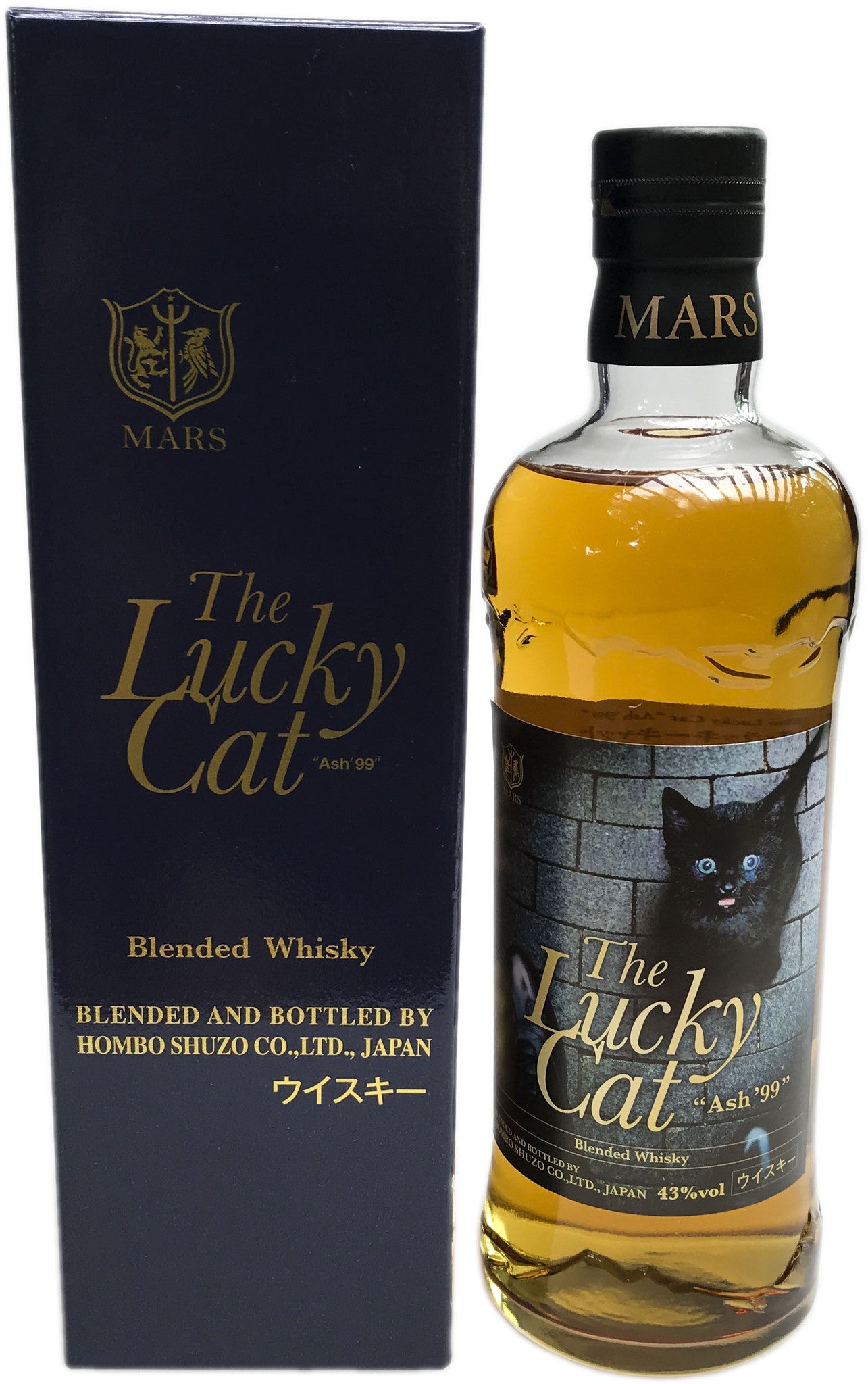 Mars Shinshu - The Lucky Cat "Ash'99" Japanese Whisky 43% ABV, 700ml