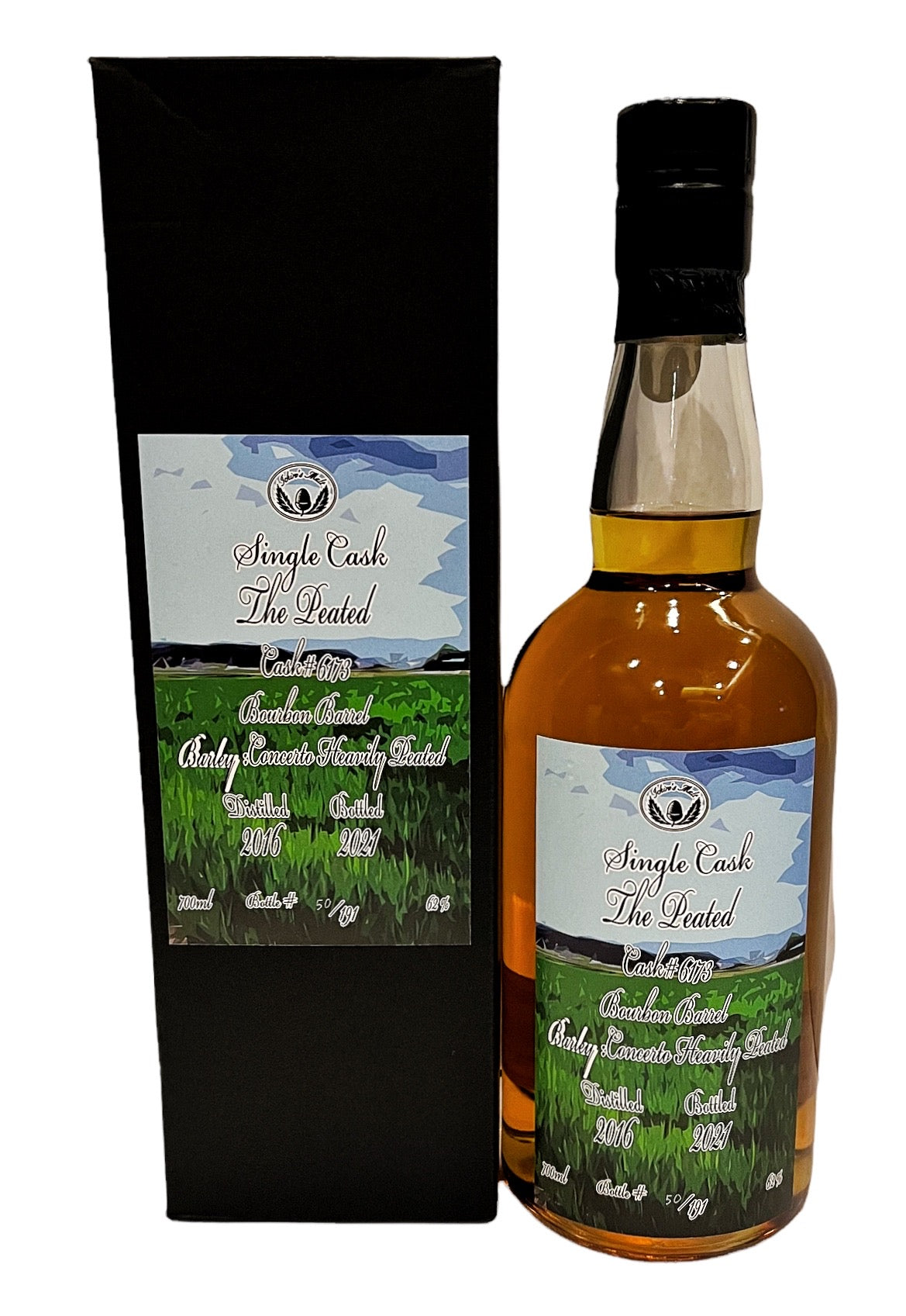 Ichiro's Malt Single Cask The Peated 2016 Cask #6173 Japanese Whisky 62% ABV, 700ml