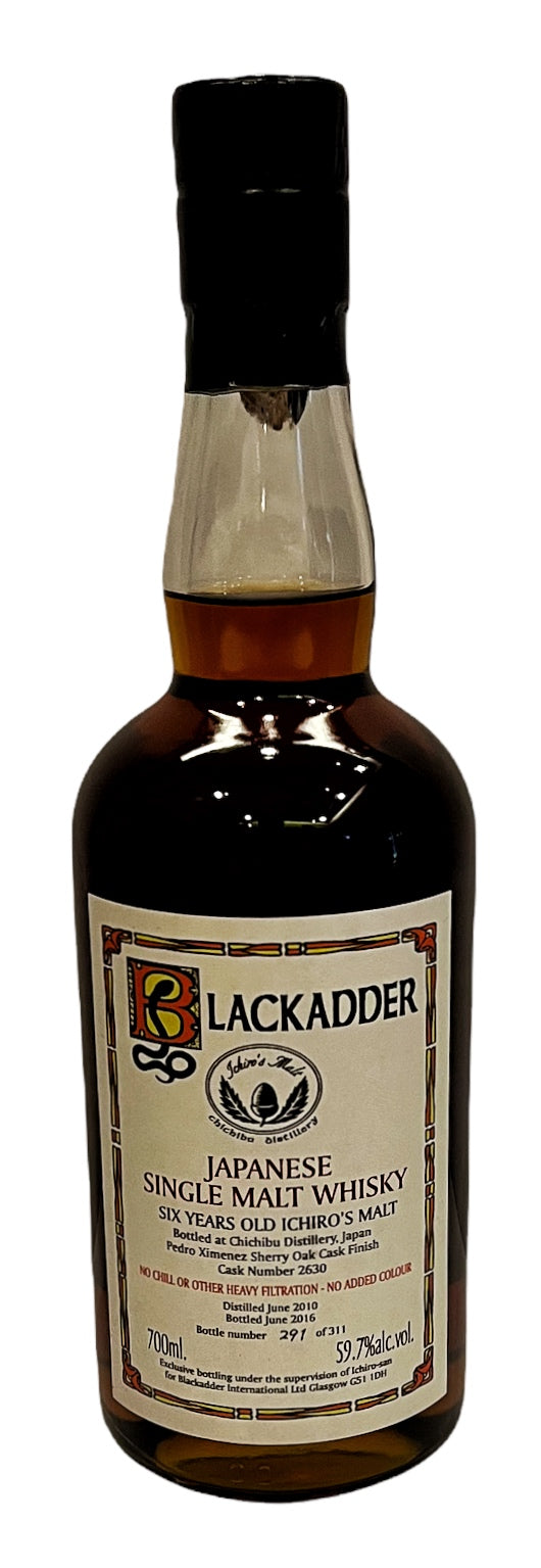 Ichiro's Malt Chichibu Blackadder 2010 Cask #2630 Japanese Whisky 59.7% ABV, 700ml