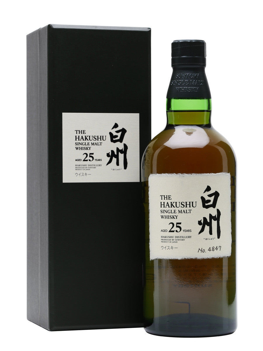 Hakushu  25 Single Malt Japanese Whisky